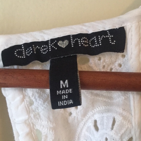 Derek Heart Women’s White Top Sleeveless 100% Cotton Size Medium - Picture 4 of 12